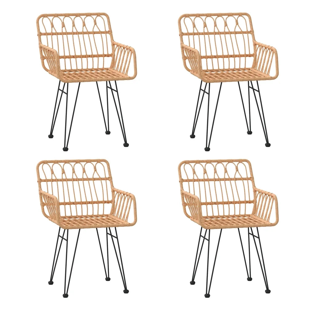 Set da Pranzo da Giardino 5 pz in Polyrattan 3157861