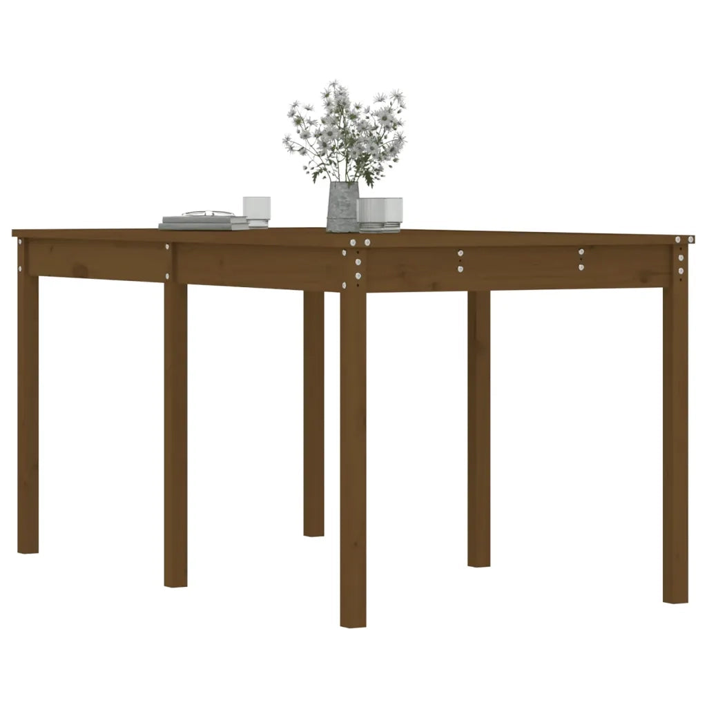 Tavolo da Giardino Ambra 159,5x82,5x76cm Legno Massello di Pino 823979