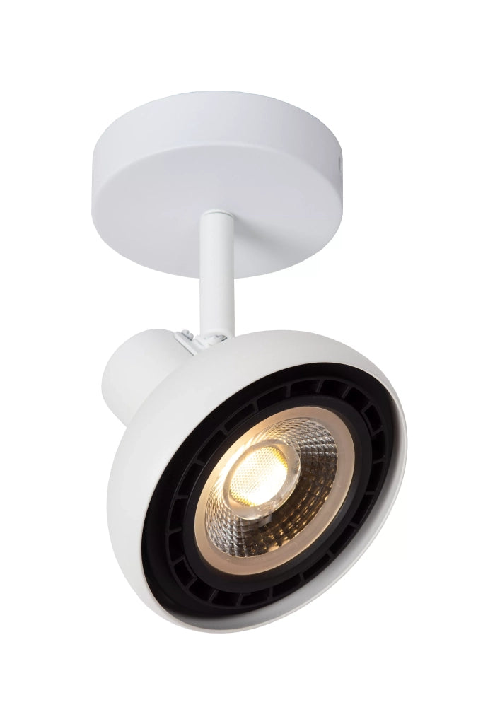 Faretto soffitto bianco tondo orientabile ES111 12W Lucide