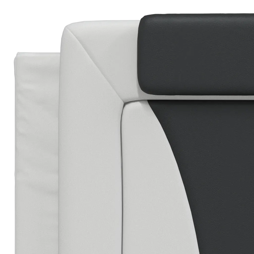 Cuscino Testiera Viana Bianco e Nero 180 cm in Similpelle CFW1934638