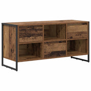 Mobile porta TV moderno in stile industriale con vano contenitore funzionale 100 x 36 x 49 cm legno composito finitura legno anticato 02_0054539