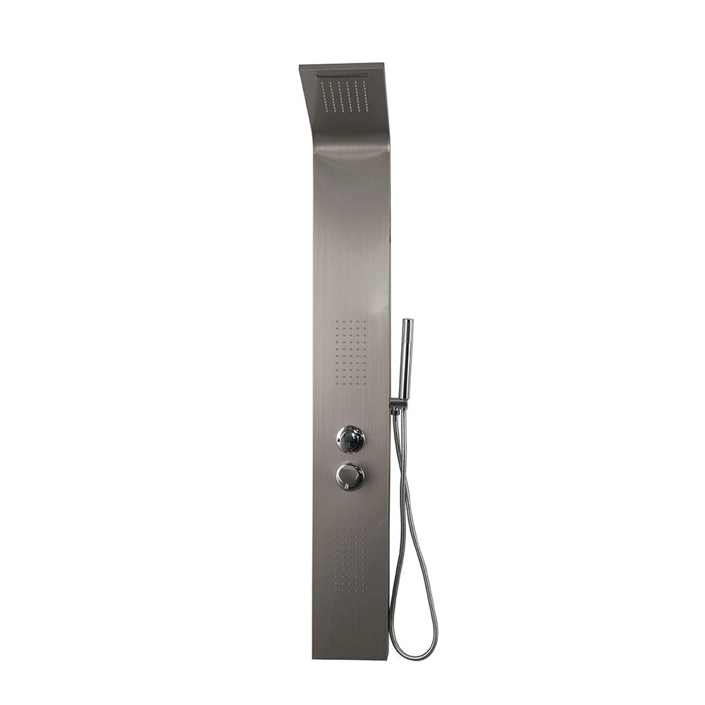 Colonna doccia pannello idromassaggio effetto cascata YH8125 RIO - Satinato