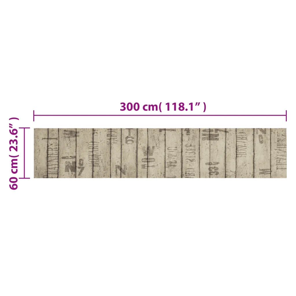 Tappeto da Cucina Lavabile-Tappetino da Cucina Recinzione 60x300 cm in Velluto
