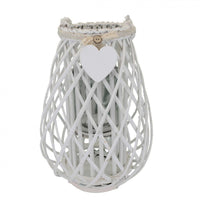 Lanterna Raymonde   in Vimini Bianco