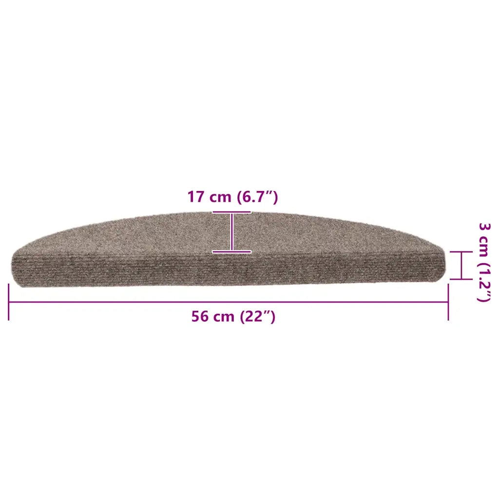 Tappetini Autoadesivi Scale 15 pz Crema 56x17x3 cm Agugliati cod mxl 72667