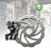 Trade Shop - Set Freno A Disco 16 Cm Con Pinza Meccanica Per Bici Bicicletta Ricambi Zx-9918 -