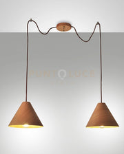 ESINO SOSPENSIONE QUERCIA 2 LUCI 3630-46-215