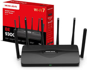 TP-Link MR47BE Router WiFi 7 tri-band BE9300, 320 MHz, 4K-QAM, MLO, 4 Porte da 2,5 Gbps, Banda da 6 GHz, Beamforming, EasyMesh, 6 Antenne ad Alto Guadagno, Configurazione Semplice