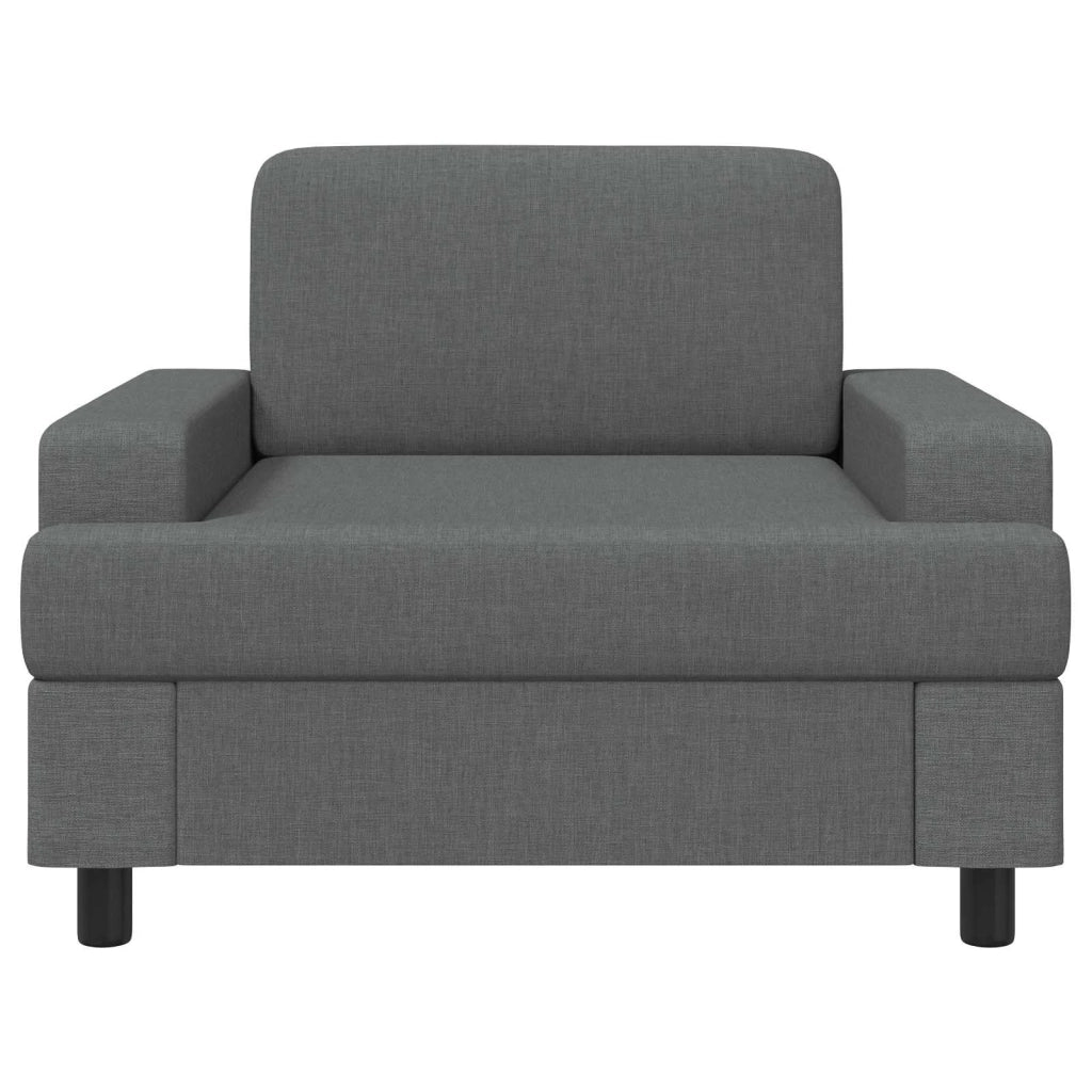 Poltrona Grigio Scuro Tessuto 42043455