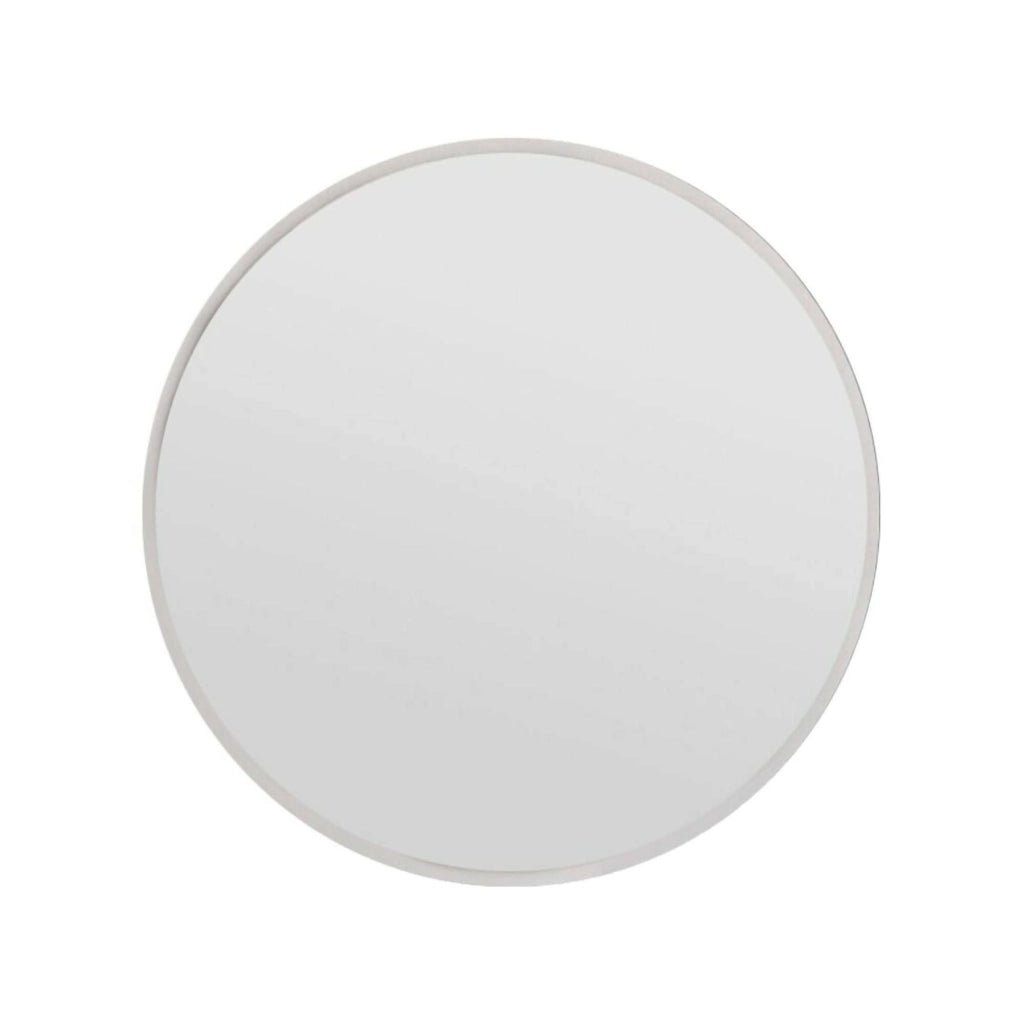 Specchio Adelasia, Specchiera, Articolo d'arredo a muro, Decorazione con specchio, 60x2h60 cm, Bianco