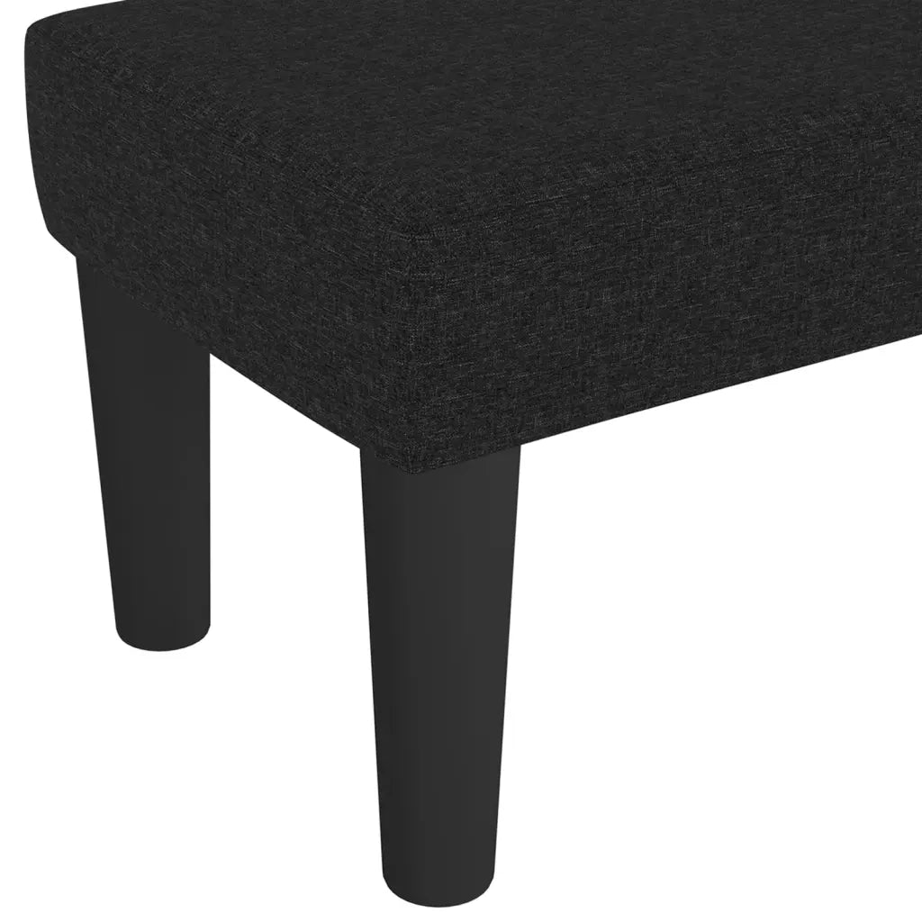 Panca Nera 100x30x30 cm in Tessuto CFW3468272