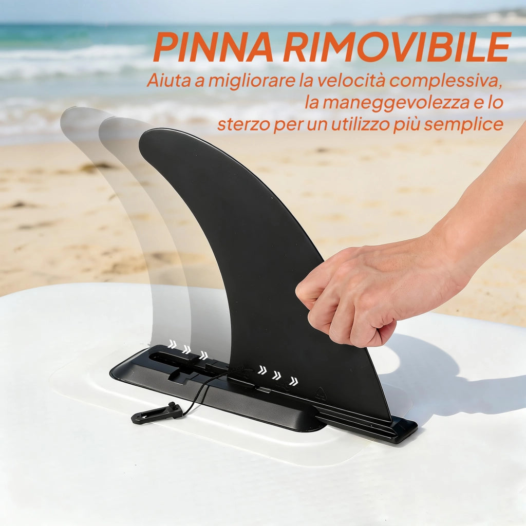 Sup Gonfiabile con Sedile e Pagaia ¨C zephmum ¨C Arancione Plastica EVA 320x82x15 cm