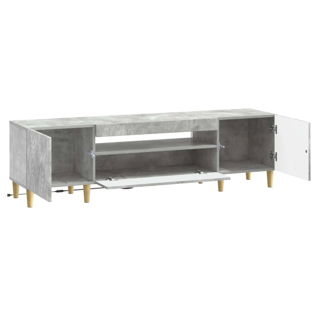 Mobile TV LED Grigio Cemento Legno ingegnerizzato 897128