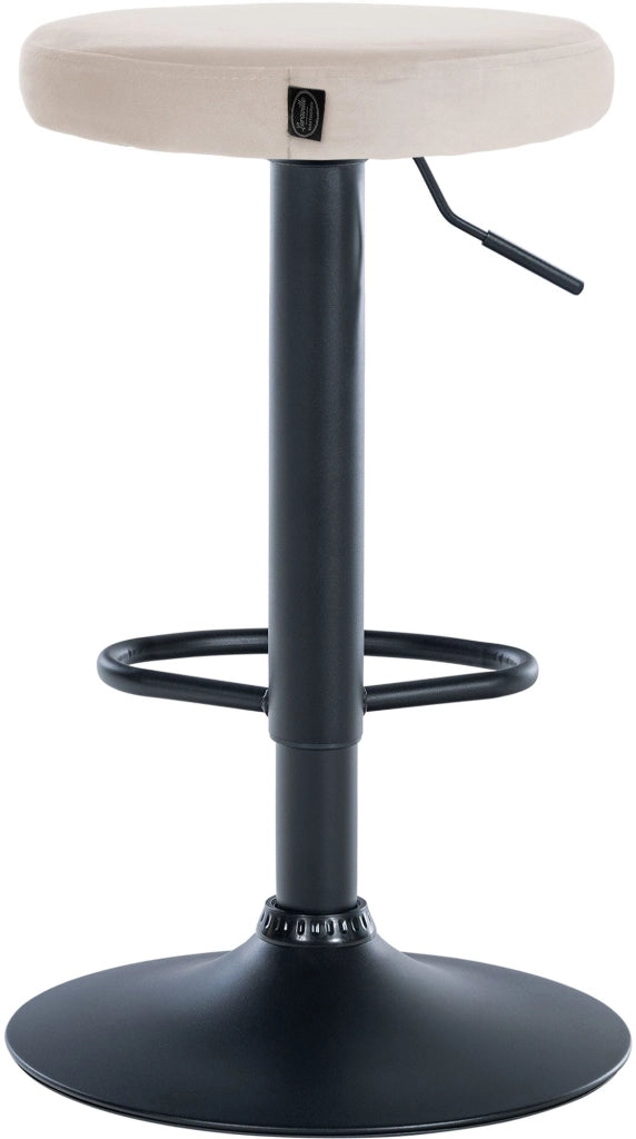 2er Set Barhocker Ponte Samt schwarz