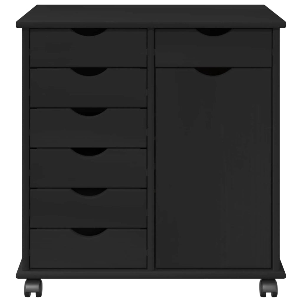 Mobile con Ruote con ruota Nero 63,5 x 39 x 65,5 cm
