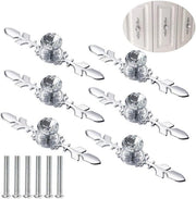 Lettore di Contatti 6 Pack 116mm Forma a Diamante Cristallo - Per Mobili con Viti