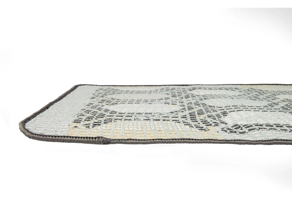 Tappeto Bagno Doccia Antiscivolo Mod. Vietri Tappetino Super Assorbente Cotone Pelo Corto - 60x120 - Beige