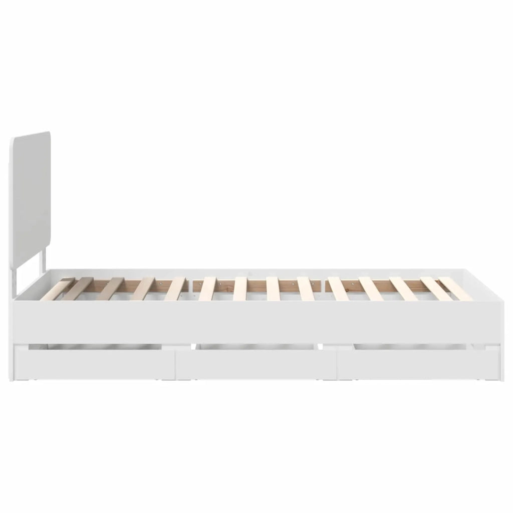 Struttura del letto Bianco 90 x 200 cm Legno Ingegnerizzato