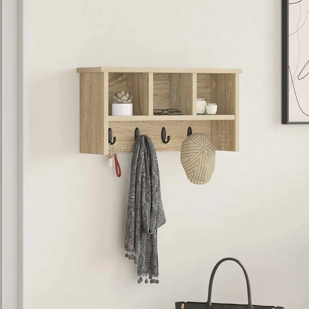 Appendiabiti a muro Rovere Sonoma 50 x 16 x 26 cm CFW5410493