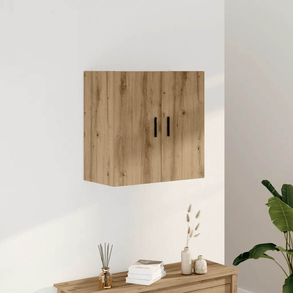 Armadietto a Muro Rovere Artigianale 60x31x60 cm in Truciolato 857307