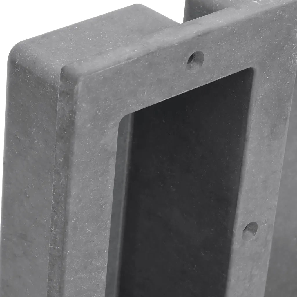 Nicchia da Doccia con 2 Scomparti Grigio Opaco 41x51x10 cm 151395