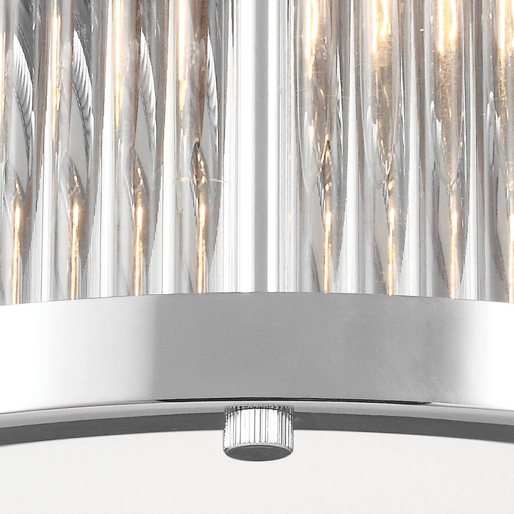 Plafoniera Feiss Paulson 3xG9 LED Ø28cm cromo vetro IP44