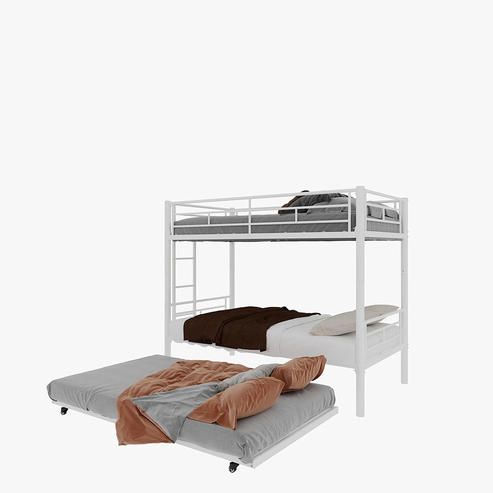 Letto metallico Twin Over Twin - Xylo - senza rete necessaria, sicuro