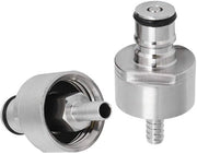 Capitore di carbonazione con vite a sfera - 2 pezzi - 5/16 pollici Barb - per bottiglie PET - duraturo - soluzione per bottiglie