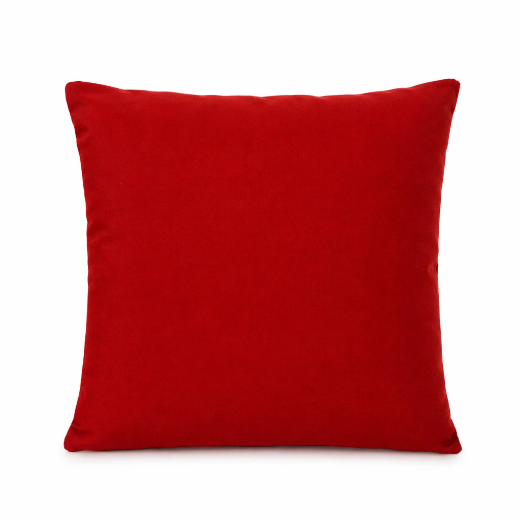 Cuscino decorativo 45x45 cm Sfoderabile in poliestere - Bordeaux
