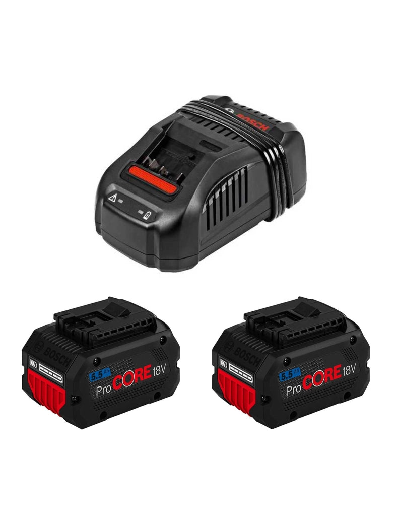 Power Set BOSCH (2 x 5,5 Ah ProCORE + GAL1880CV)