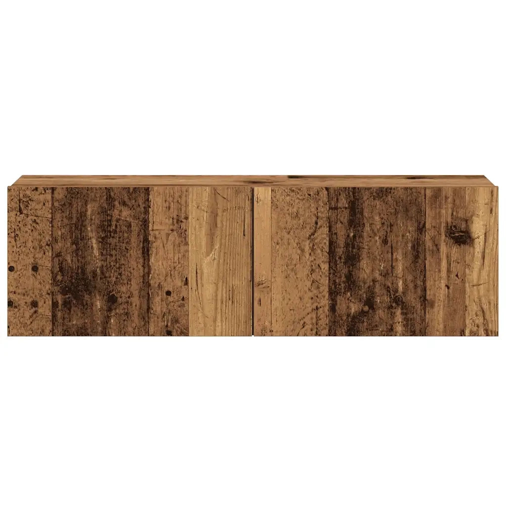 Mobili TV a Parete 3 pz Legno Antico in Legno Multistrato 3328961