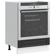 vidaXL Armadio per Forno Porto Nero in Legno Multistrato