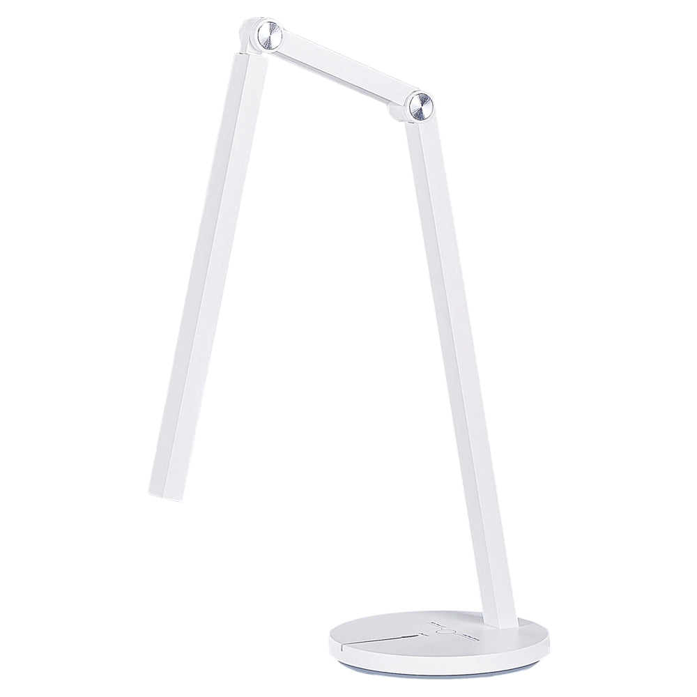 Lampada da scrivania bianca a LED e tocco touch con luce d'intensità variabile e braccio regolabile stile moderno ufficio cameretta