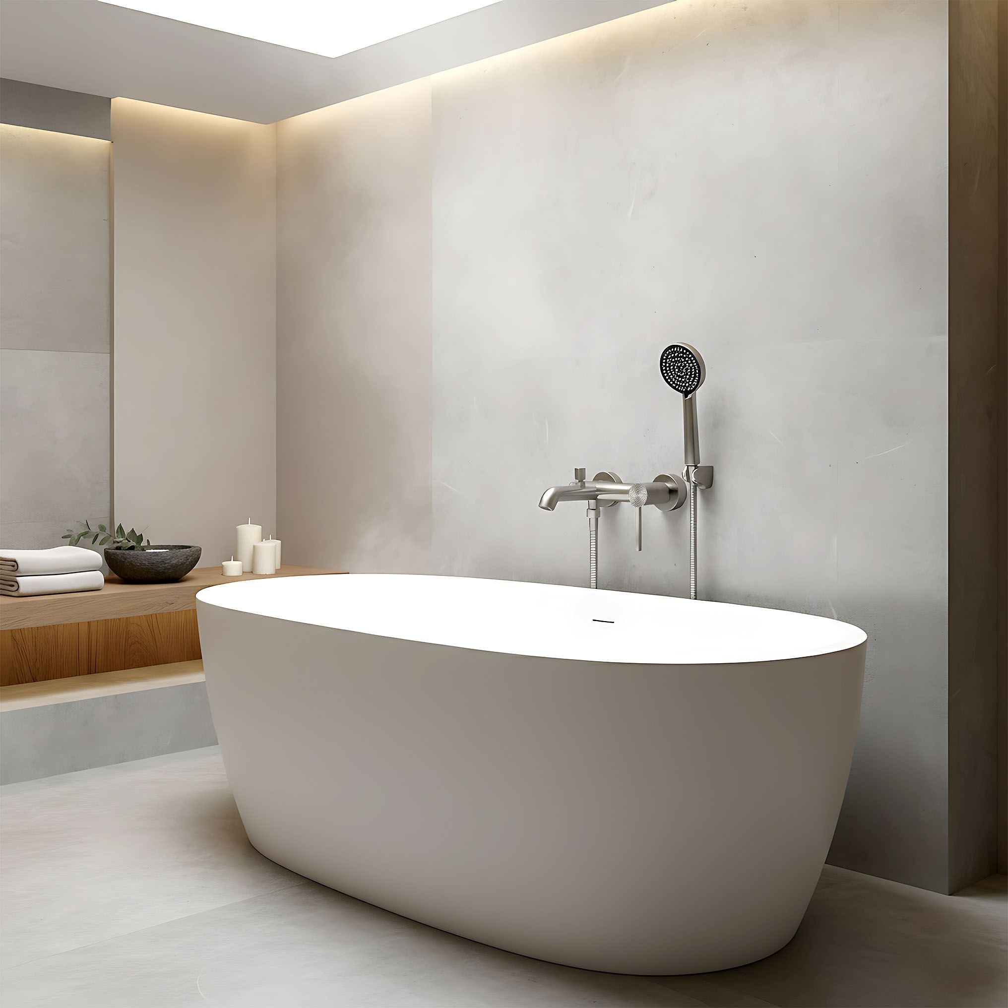 Rubinetto Da Vasca Rea Foster Nickel Brush