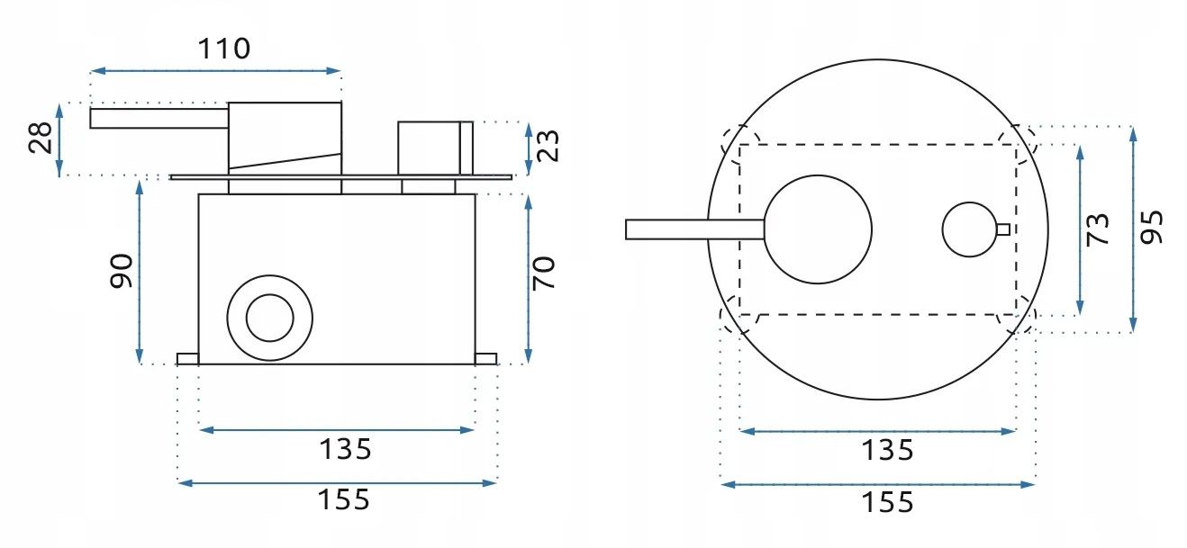 Rubinetto Da Vasca Da Incasso Rea Lungo Chrom + Box