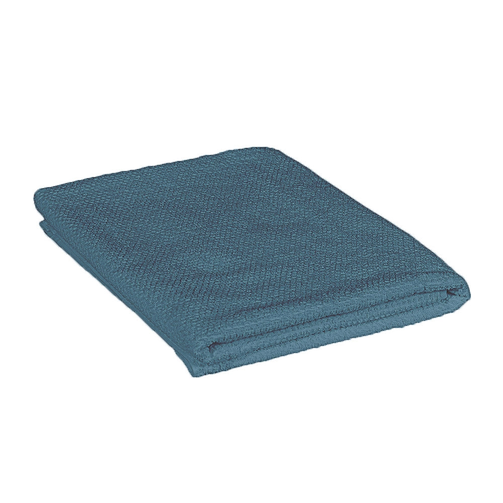 Telo bagno per doccia 90x140 cm turchese cobalto in cotone 100%