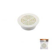 GRIGLIA AERAZIONE 90MM TONDA PLASTICA BIANCA VENTILAZIONE CASA 71398