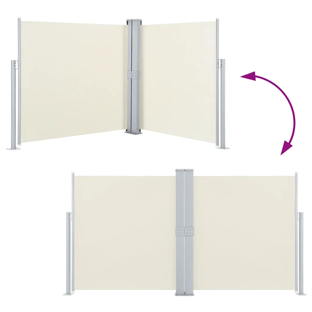 Tenda Laterale Retrattile Crema 140x1000 cm 48485