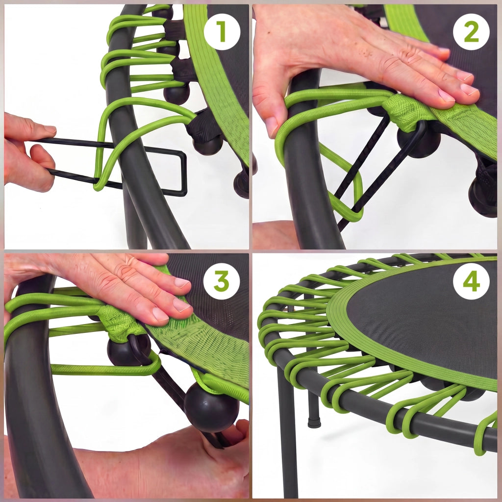 Trampolino Fitness ¨C zephmum ¨C Verde, Acciaio e Plastica