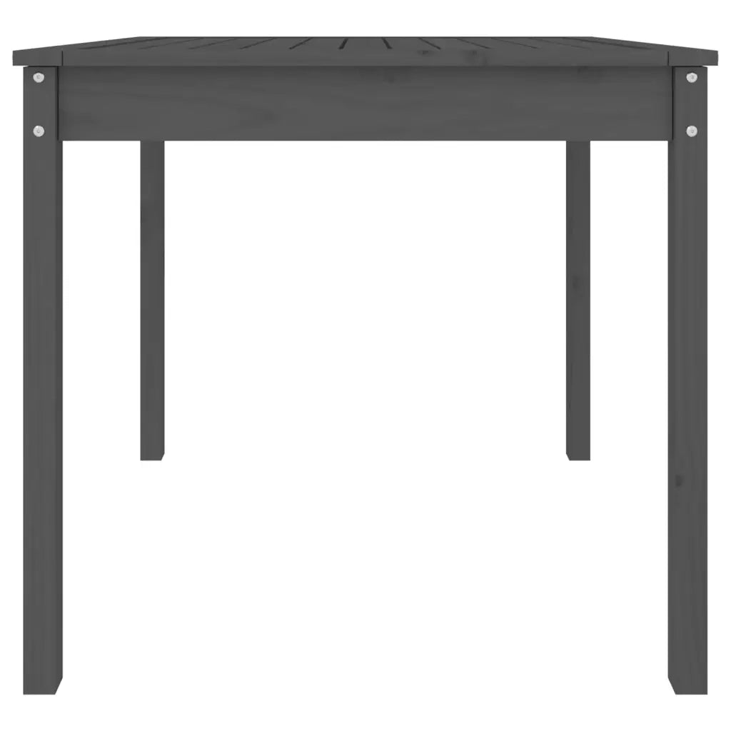 Tavolo da Giardino Grigio 82,5x82,5x76 cm Legno Massello Pino 823964