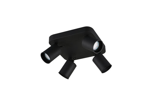 Faretto da Interno  GU10 in Metallo Nero Opaco