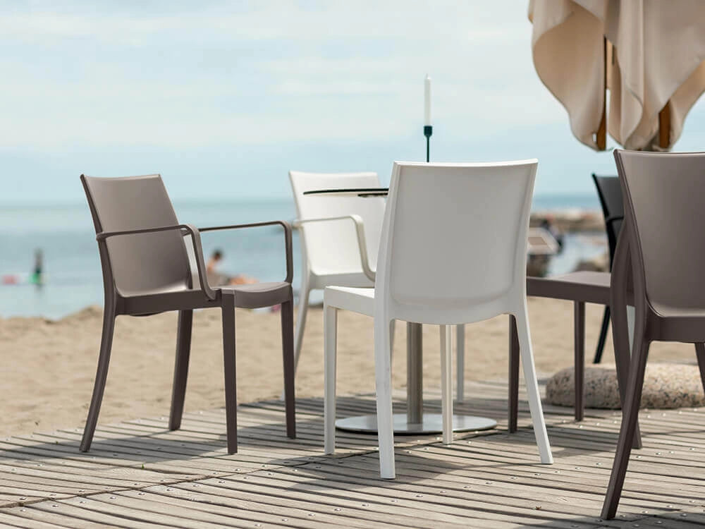 Sedia da Esterno Impilabile in Polipropilene cm 55x47x82 - PERLA