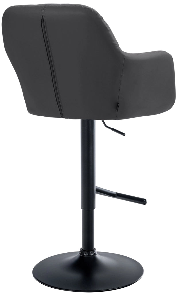 Barhocker Natoma Kunstleder schwarz