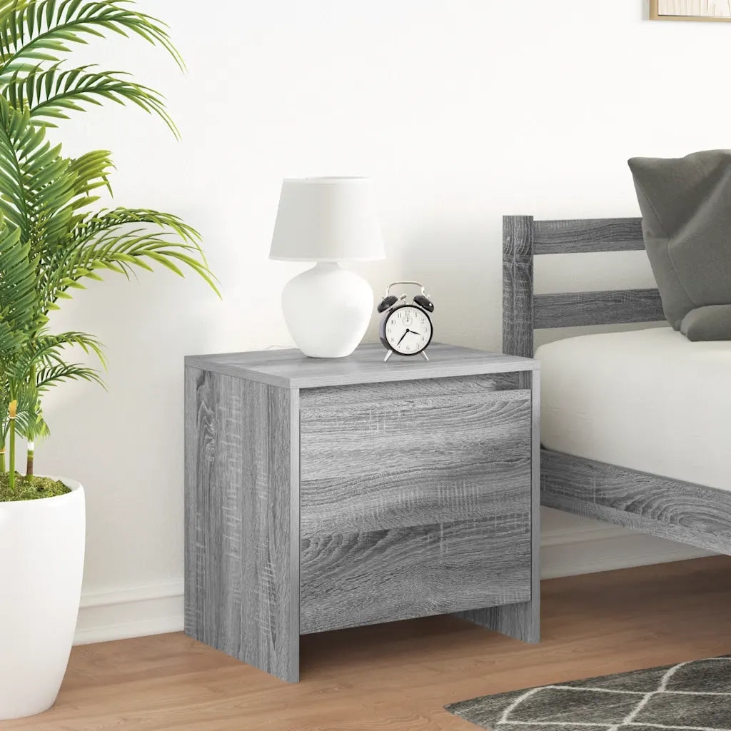 Comodino | Armadio da Notte | Mobiletto da notte Grigio Sonoma 45x34x44,5 cm in Truciolato