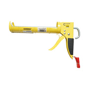 Pistola professionale per tubi in silicone da 225 mm, con taglierina integrata, asta ad ago e gancio Crownman.