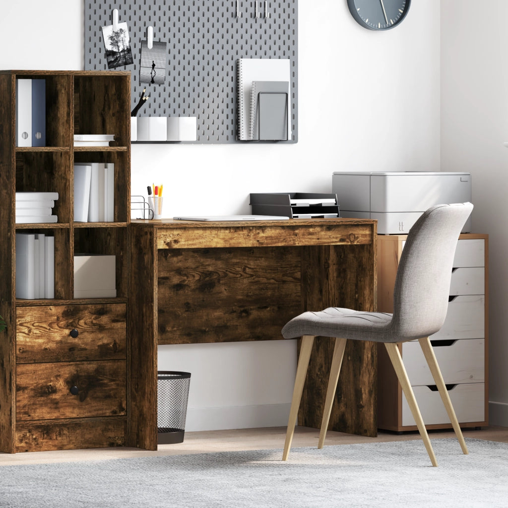 Scrivania computer Rovere affumicato Legno ingegnerizzato