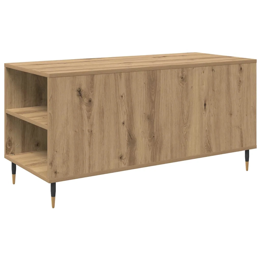 Tavolino da salotto Rovere artigianale 102 x 44,5 x 50 cm