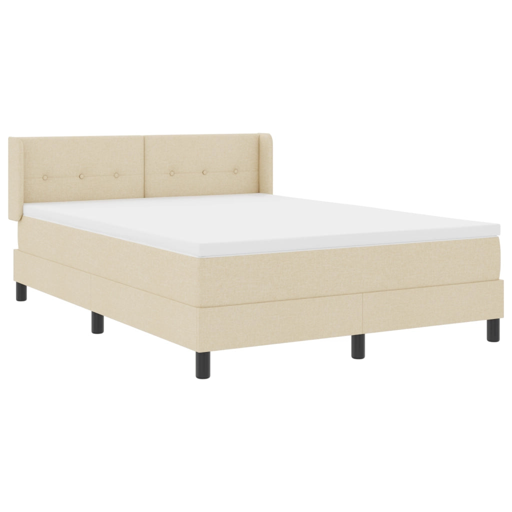 Letto box spring  con materasso panna 140x200 cm
