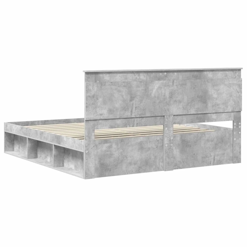 Struttura del letto Calcestruzzo 180 x 200 cm Pino massello 3410059