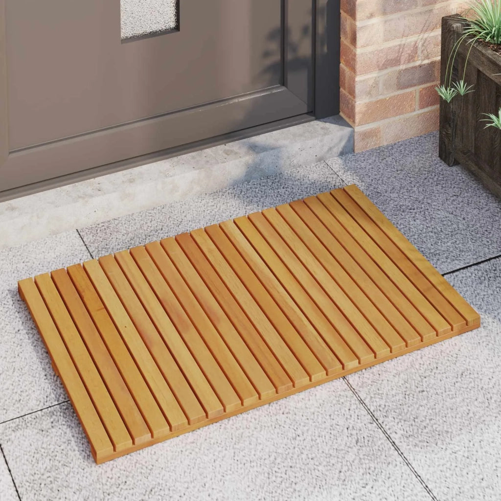 Tappeto da bagno Tinta unita Marrone 80 x 50 cm legno 42025256